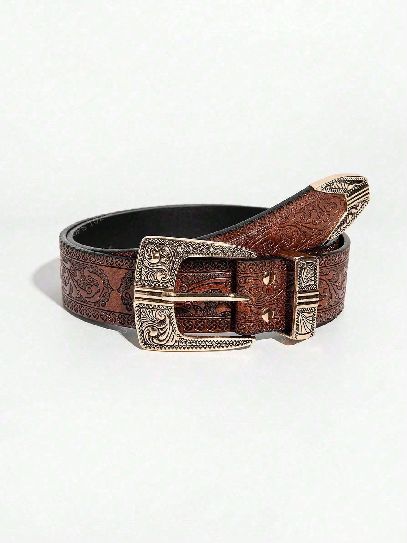 Vintage Western Bull & Dragon Belt
