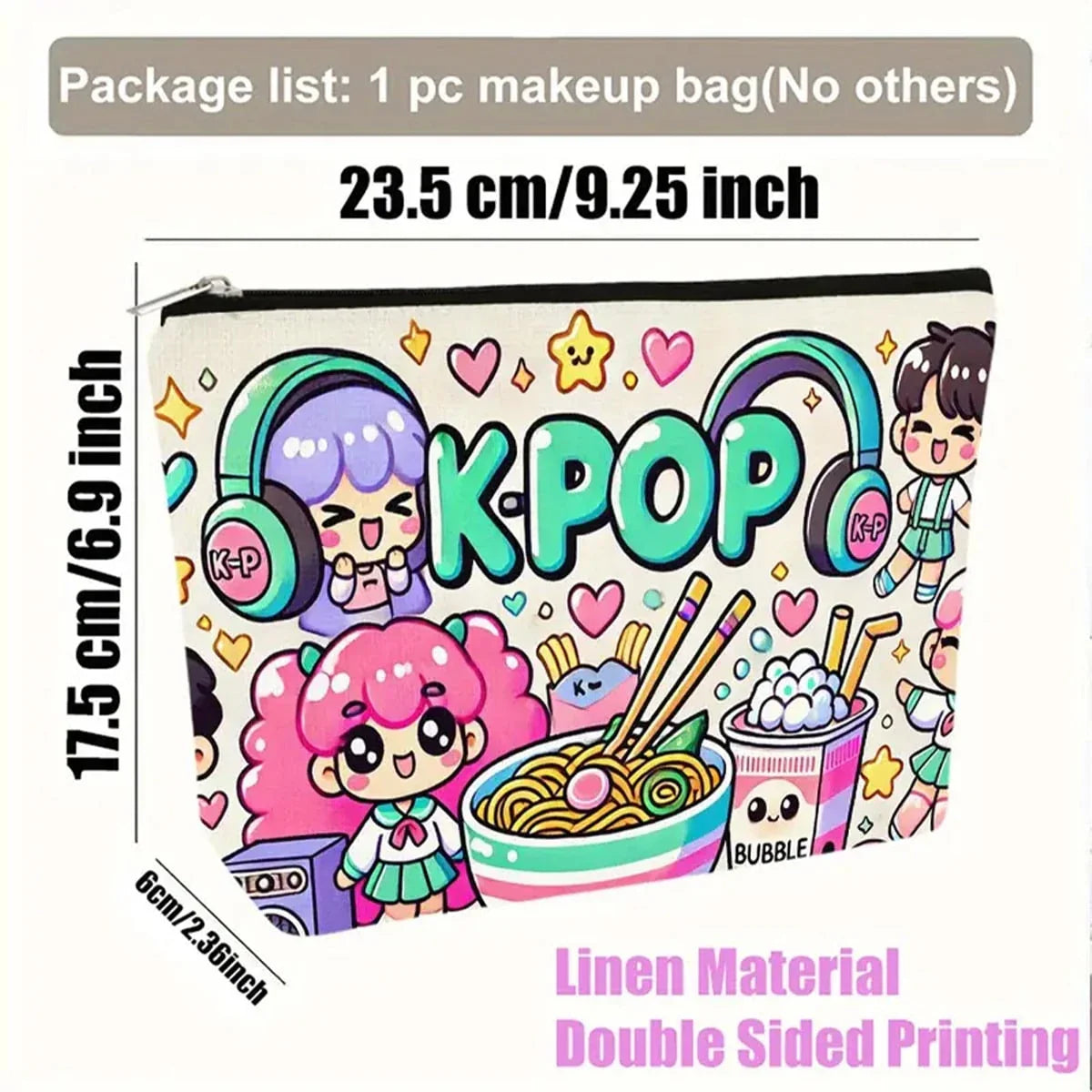Kpop Foldable Cosmetic Travel Bag
