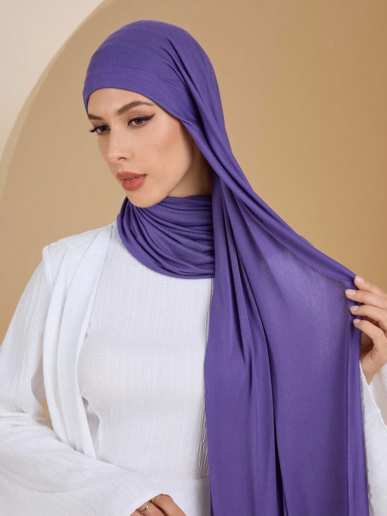 Soft Solid Color Jersey Hijab