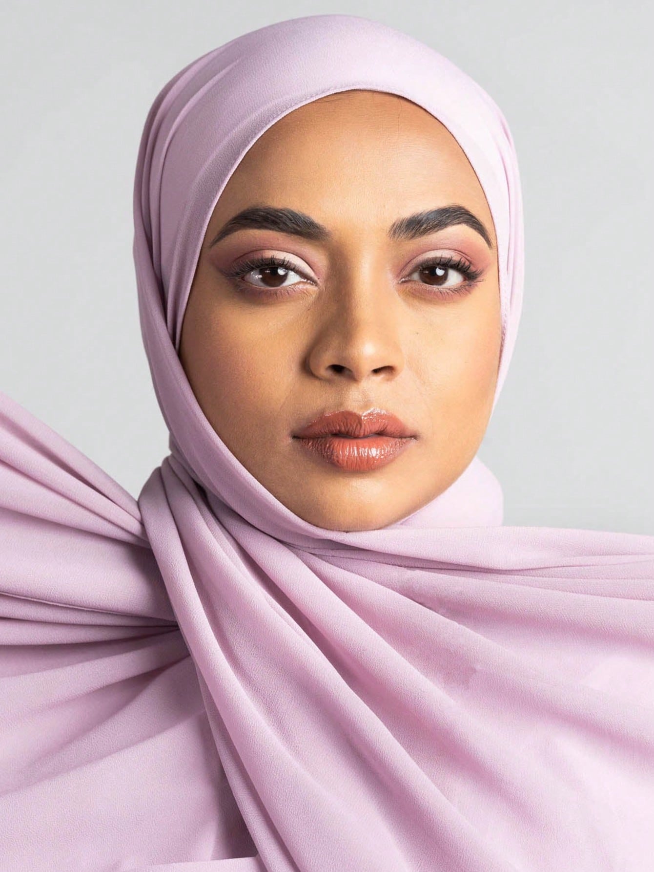 Faux Pearl Chiffon Hijab Scarf