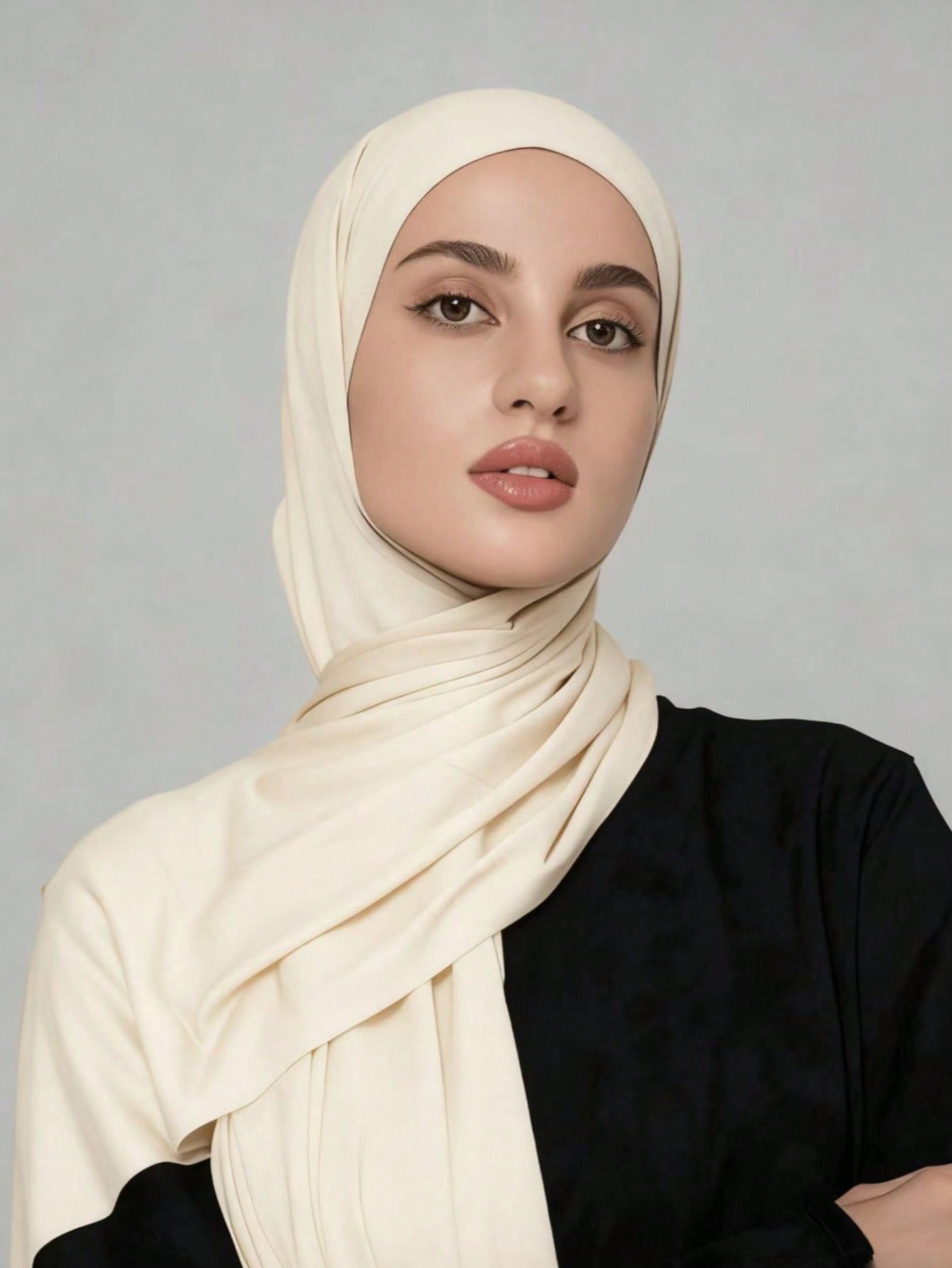 Plus Size Knitted Shawl Scarf