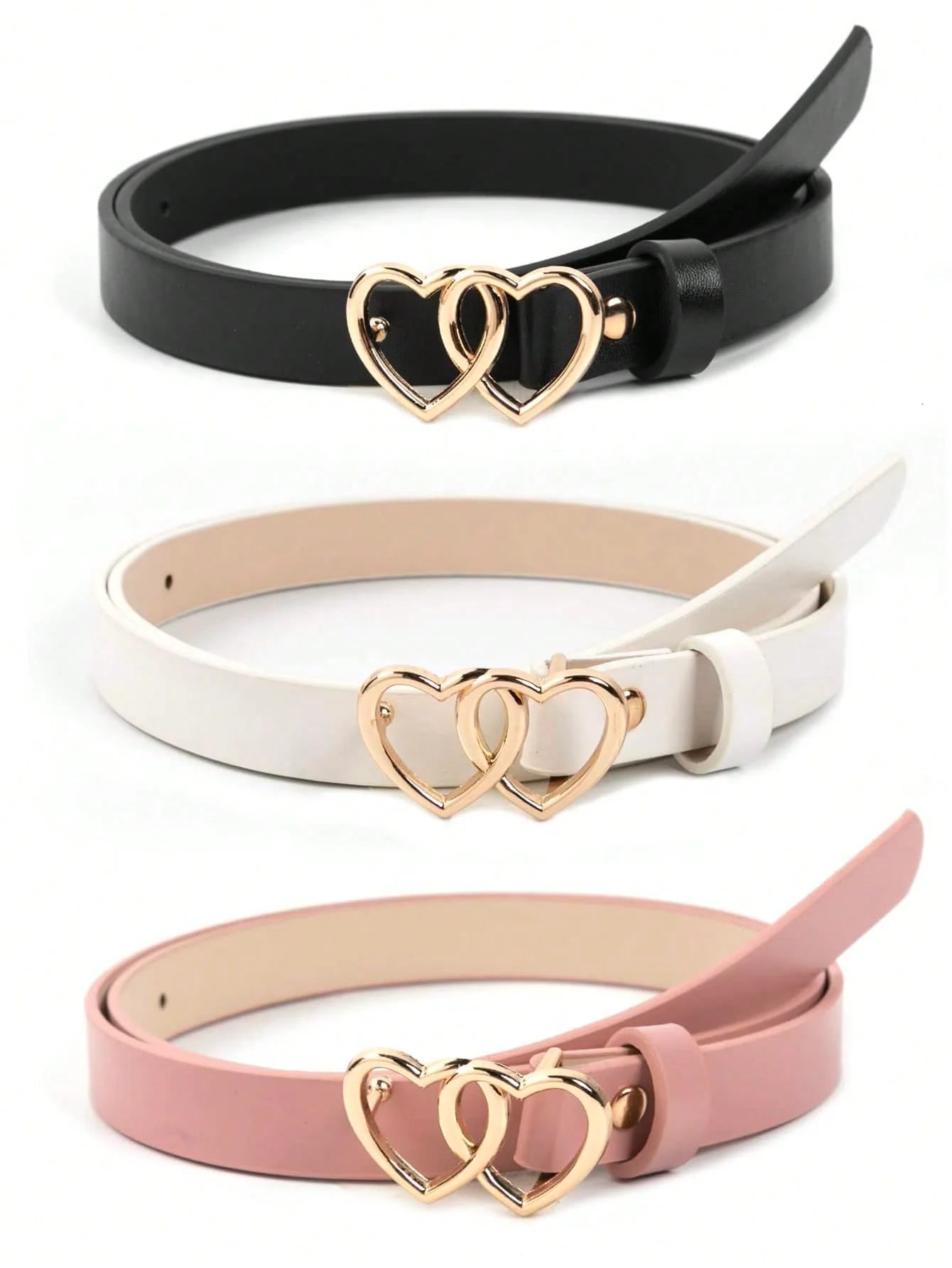 Women's Gold Heart Waist Belts