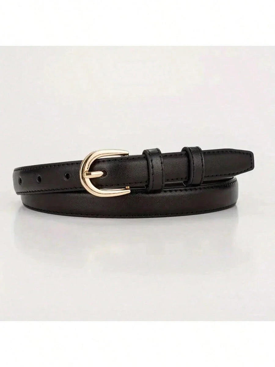 Slim PU Leather Waist Belt