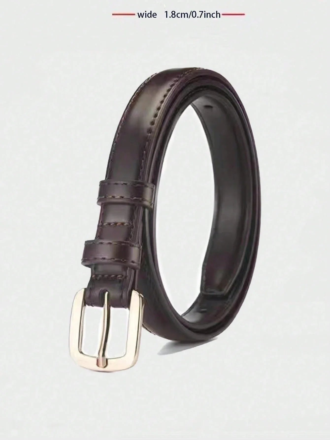 Minimalist PU Leather Belt Set