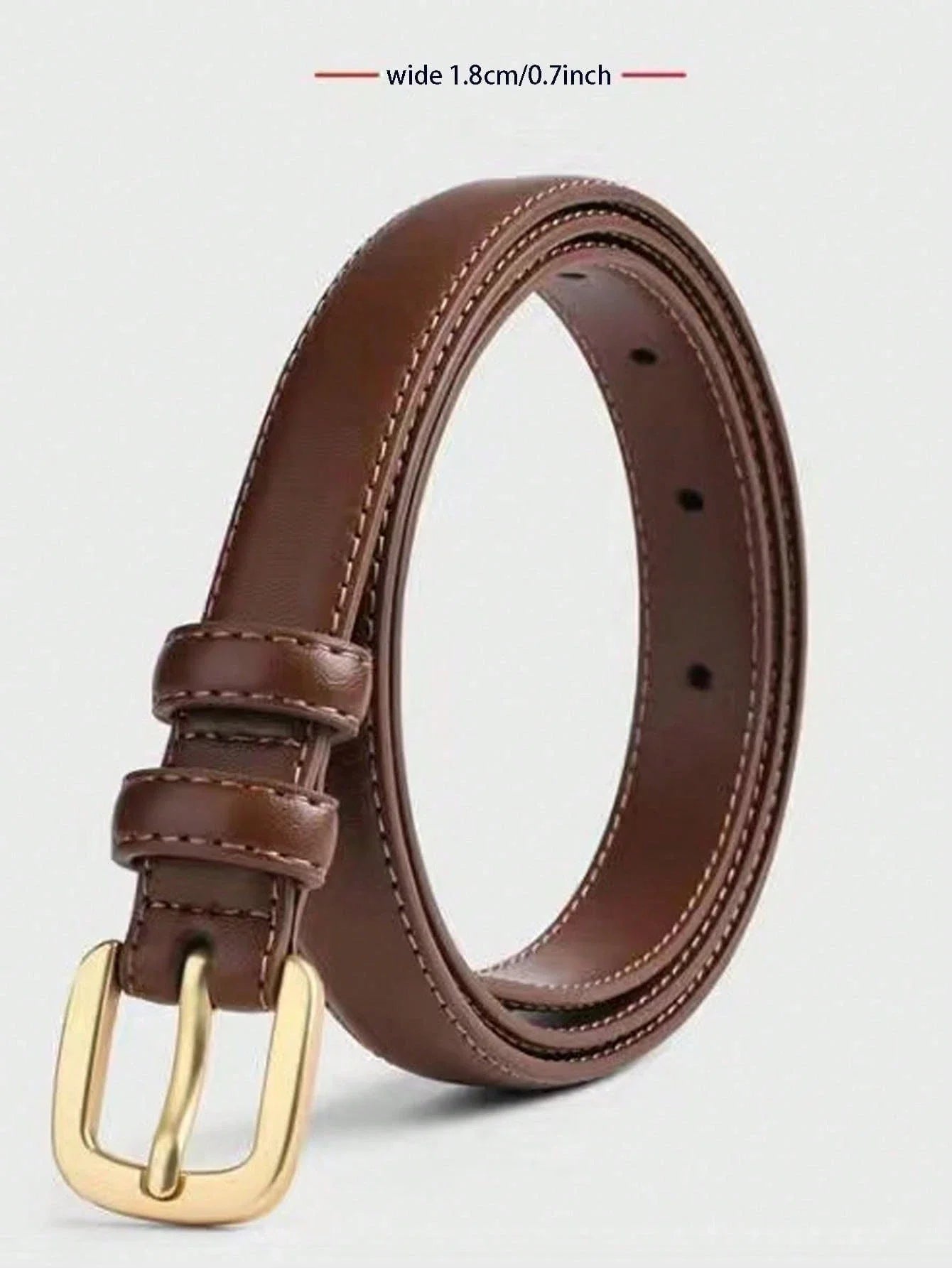 Minimalist PU Leather Belt Set