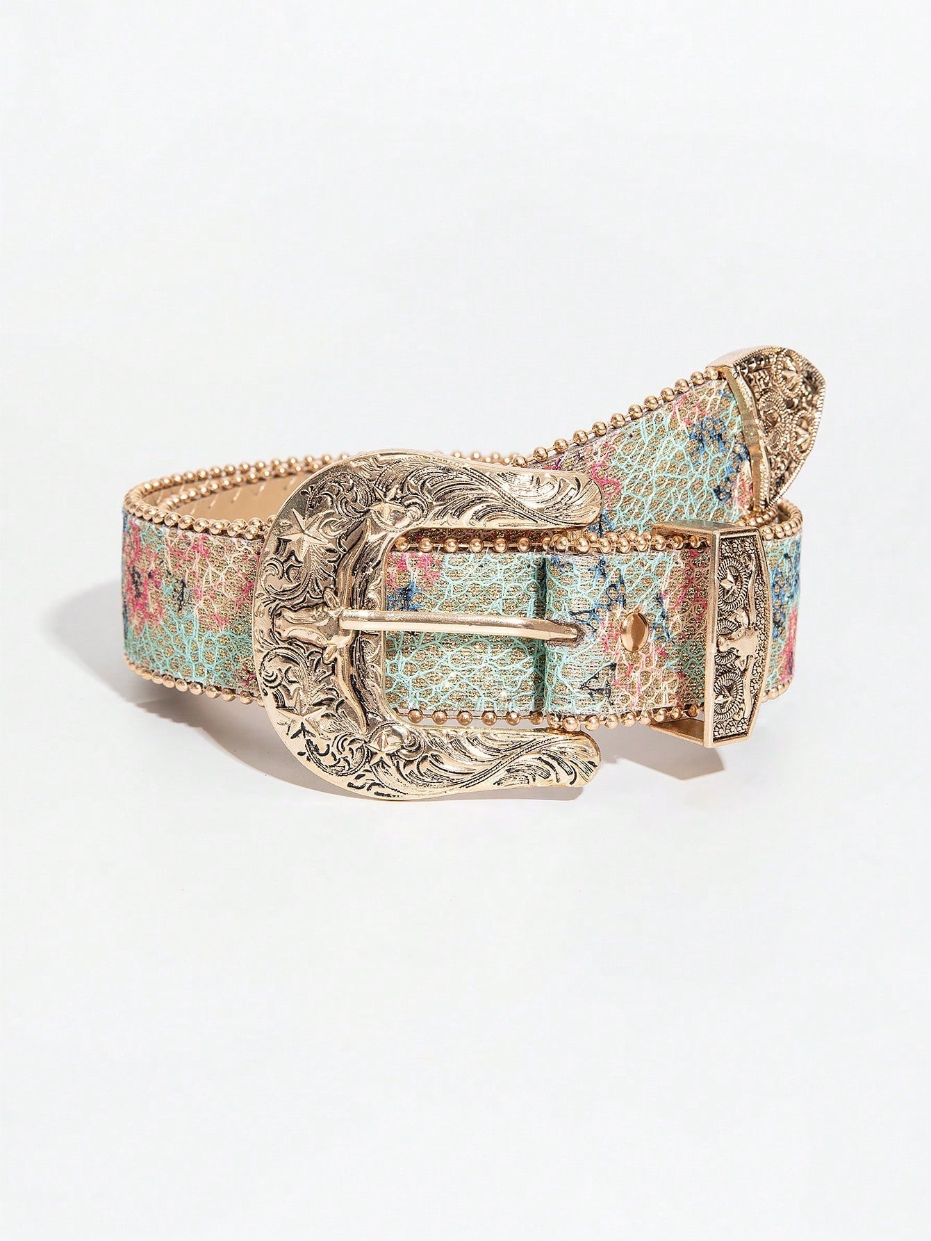 Vintage Western Bull & Dragon Belt