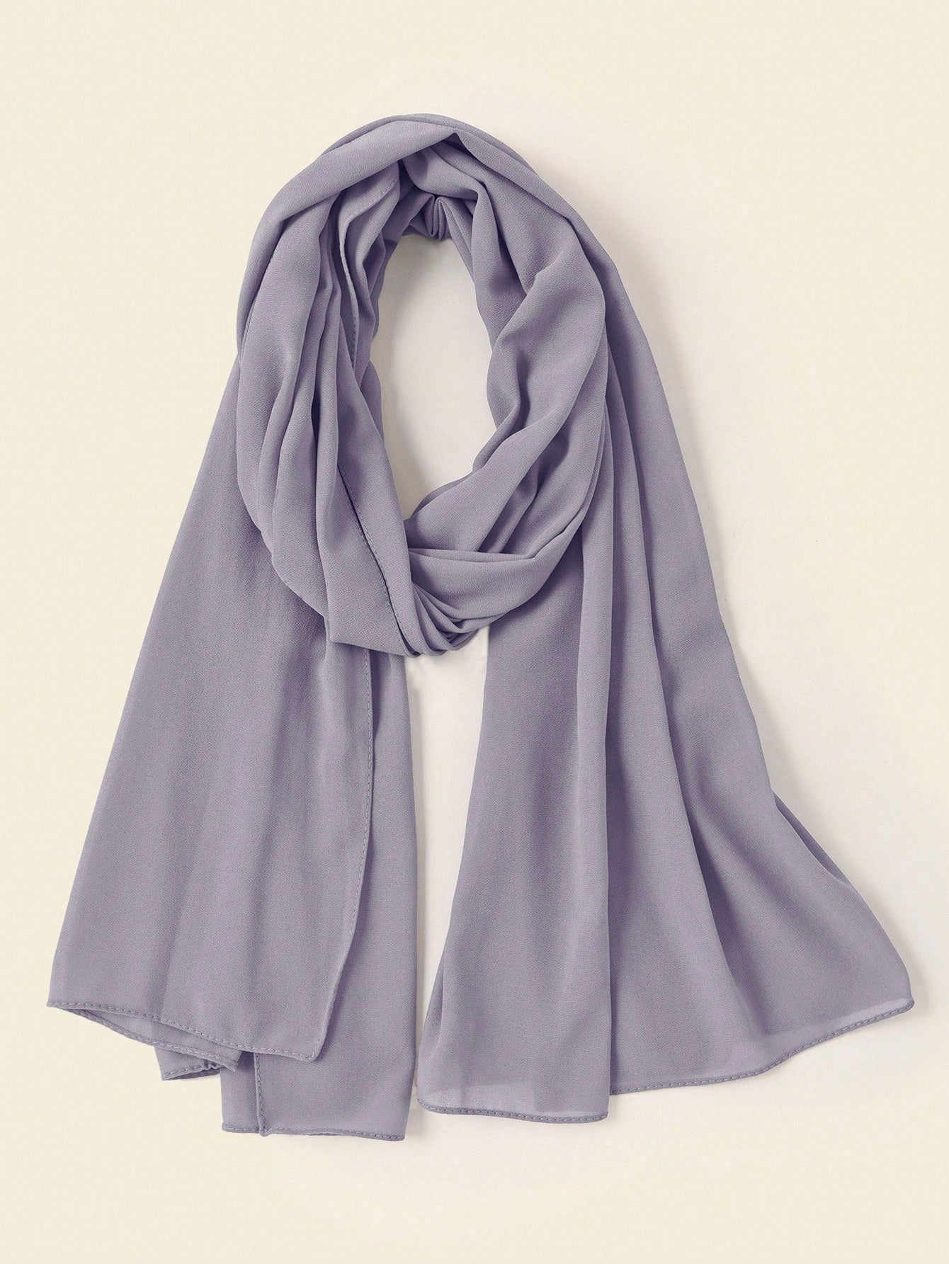 Faux Pearl Chiffon Hijab Scarf