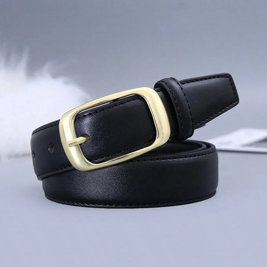 Women's PU Leather Square Belt