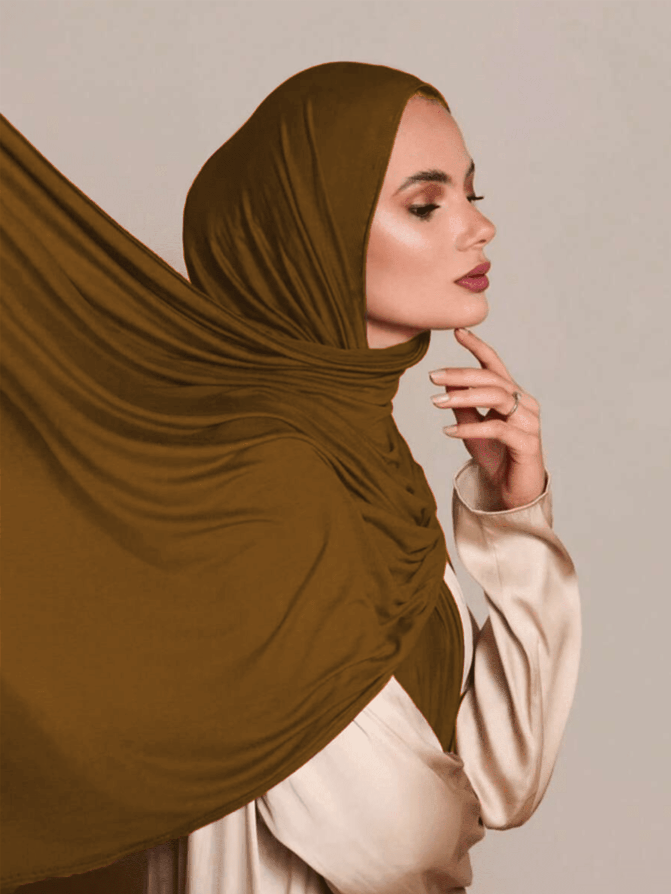 Plus Size Knitted Shawl Scarf