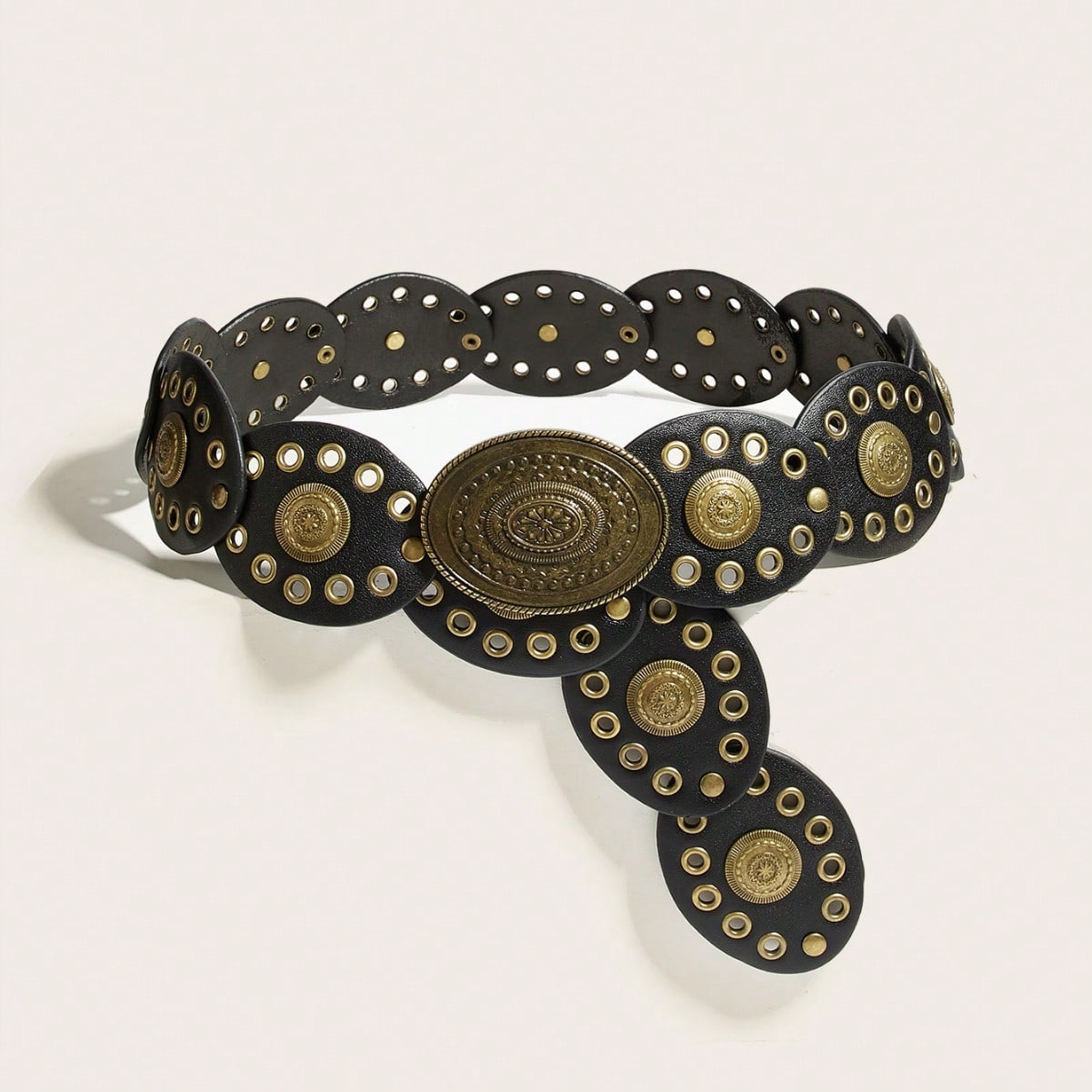 Western Retro Riveted Belt Accessory