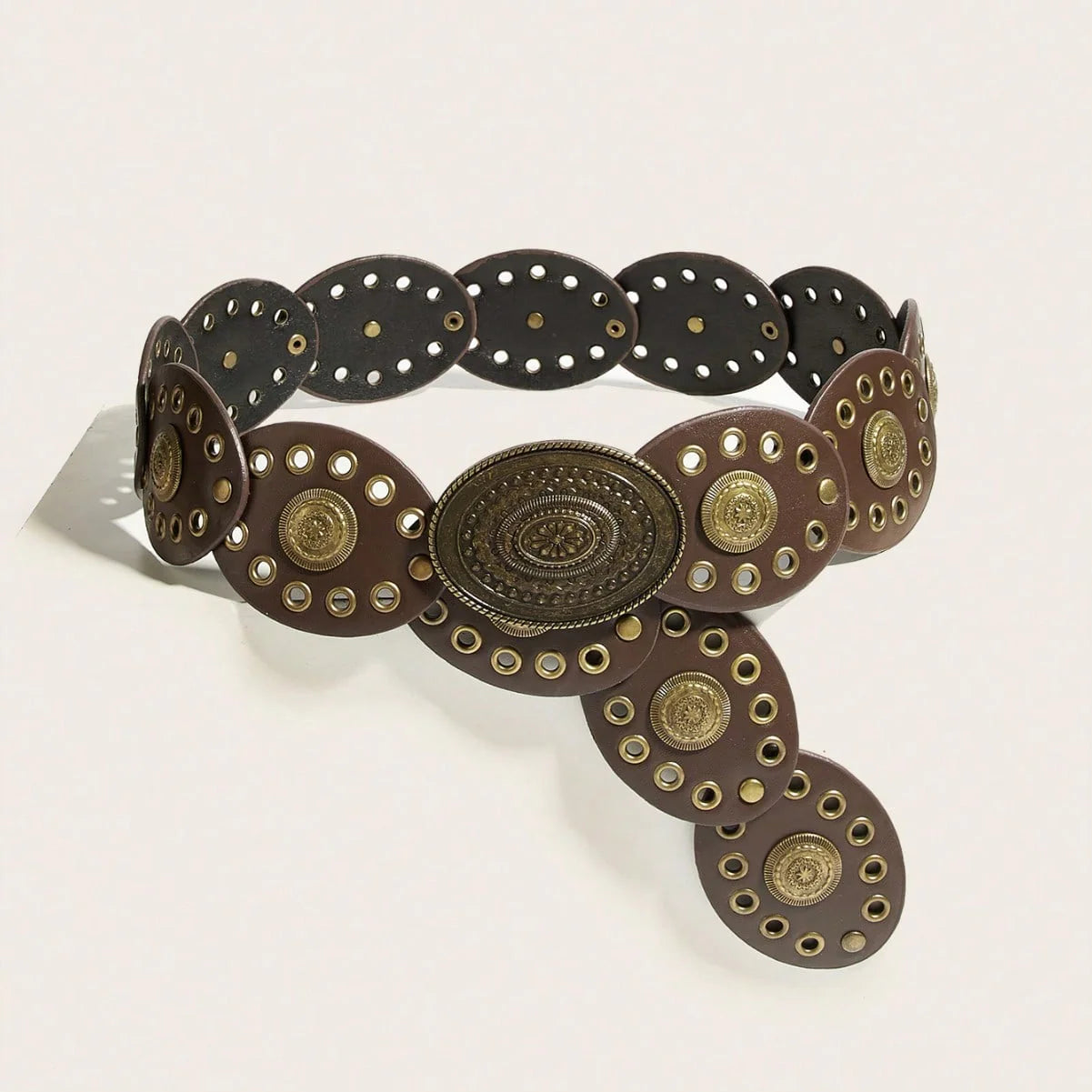 Western Retro Riveted Belt Accessory