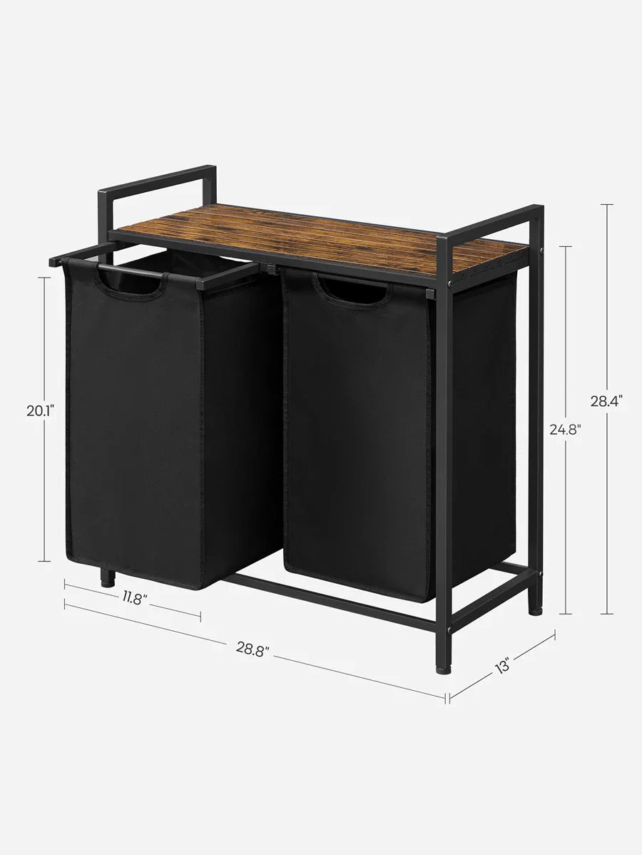VASAGLE 2-Bag Laundry Hamper