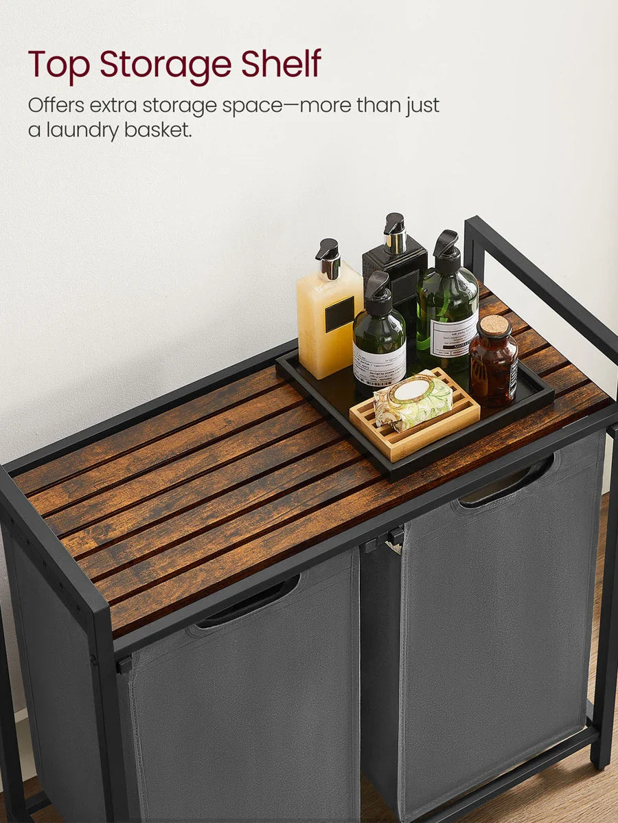 VASAGLE 2-Bag Laundry Hamper