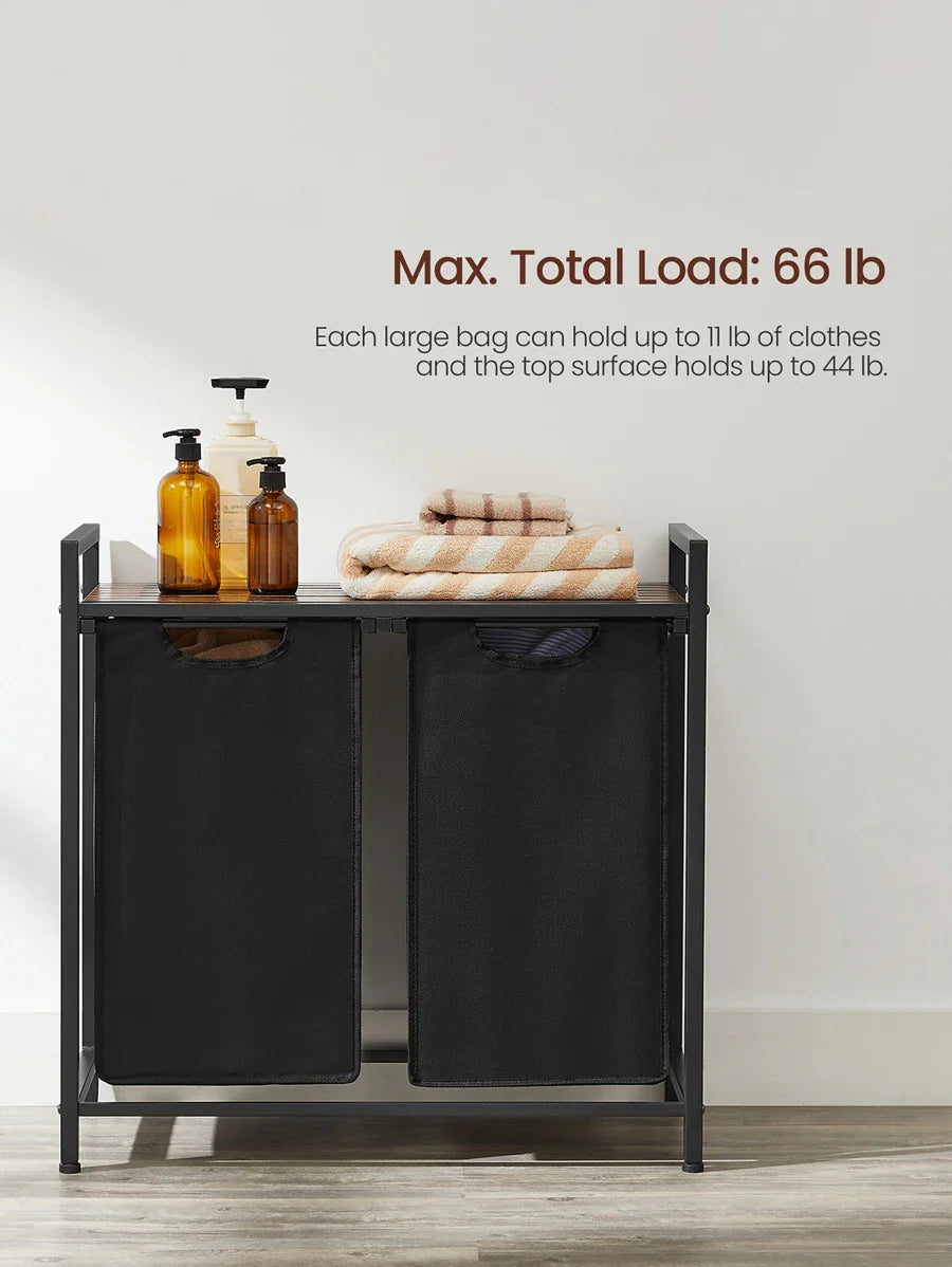 VASAGLE 2-Bag Laundry Hamper