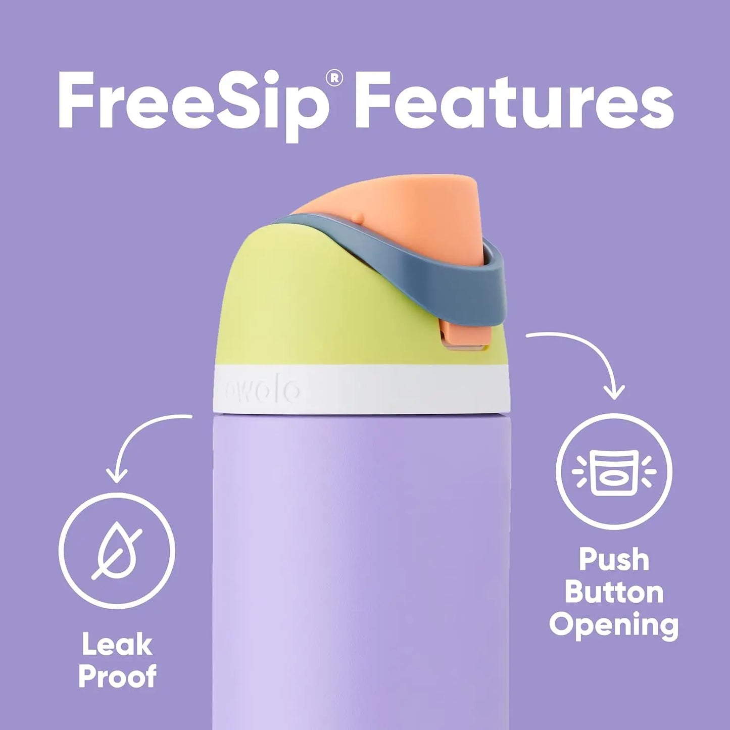 Owala FreeSip Black Panther Bottle