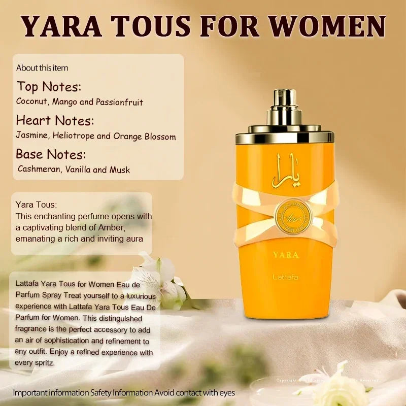 Yara Amber Vanilla 3.4oz Perfume Women