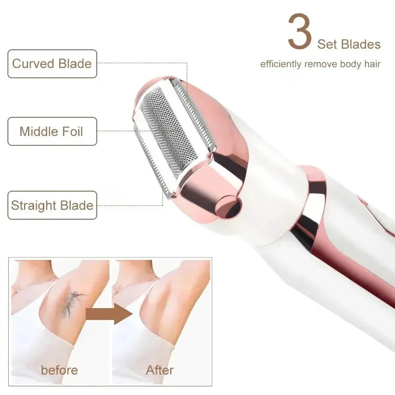 4-in-1 Women Electric Epilator