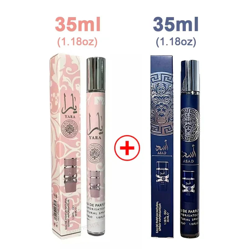 2pcs Yara Eau De Perfumes Men