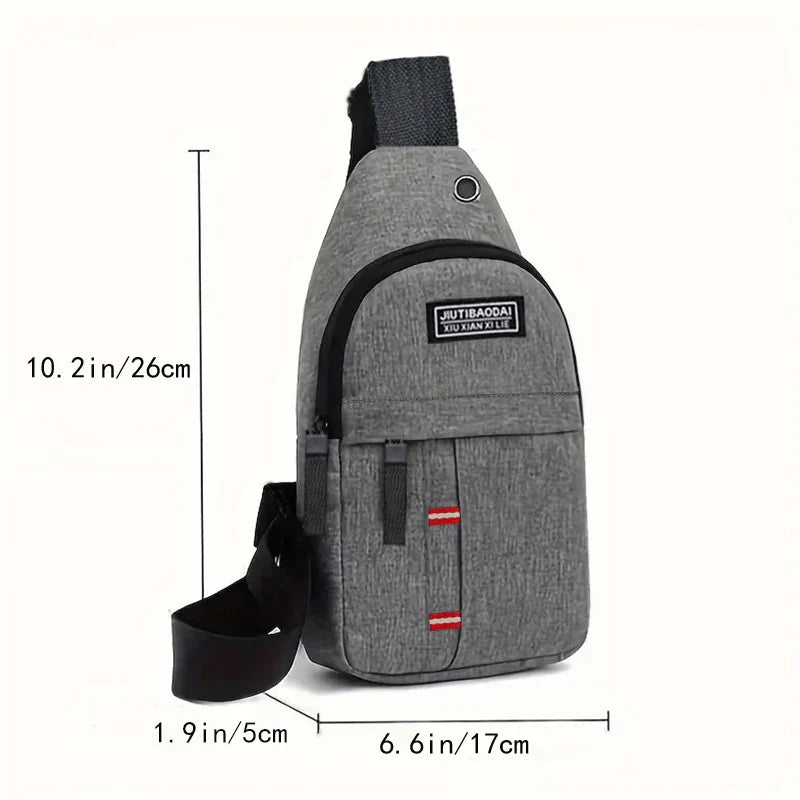 Adjustable Crossbody Oxford Pocket