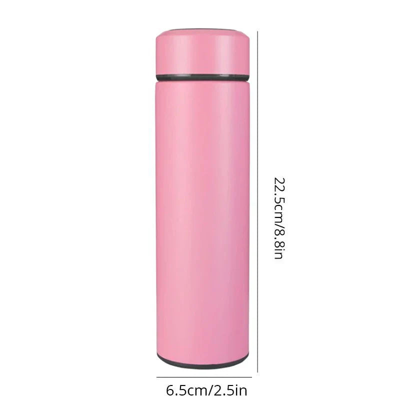 Black Smart Thermos Bottle 500ml