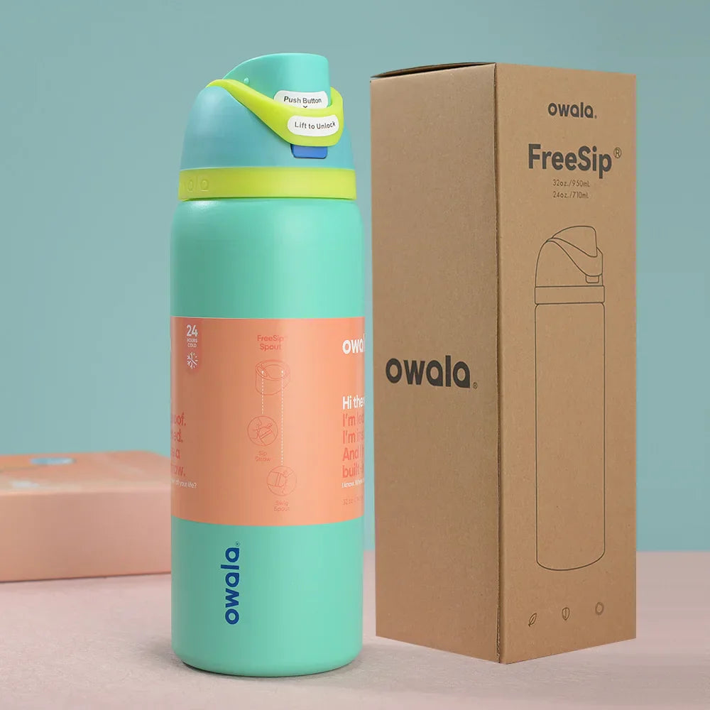 Owala Free Sip Water Bottle Grass Green