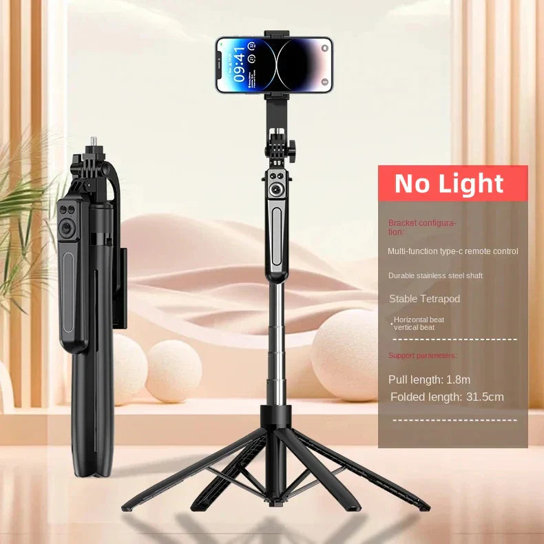 FANGTUOSI 180cm Wireless Selfie Stick