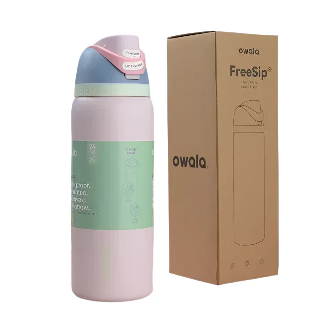 Owala FreeSip Black and White